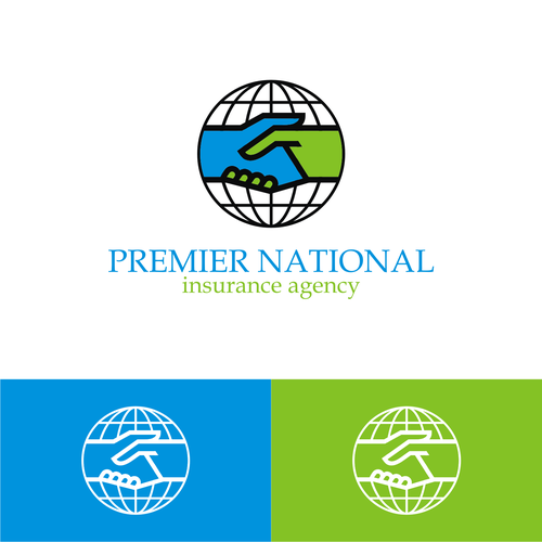 Handshake and/or Mountain Logo for Premier National Insurance Agency Design by Adinath_go!