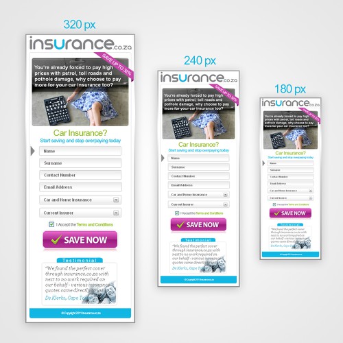 New app design wanted for insurance.co.za デザイン by akiphon