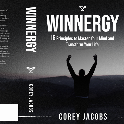 Design a sleek book cover for a man who wants to transform your mind and life! Design by Hisna