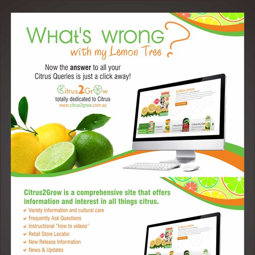 Citrus Site needs eye catching Promotional Post Card with zest and zing Réalisé par gugun004