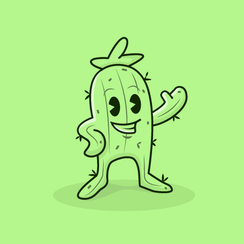 Illustrated Character Logo for Newsletter Design by AdriánKG