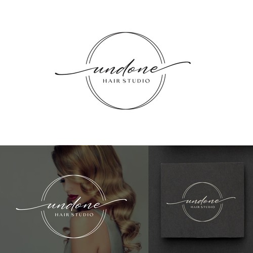 Luxury Hair Salon Logo and business card design Design by Tara✏️