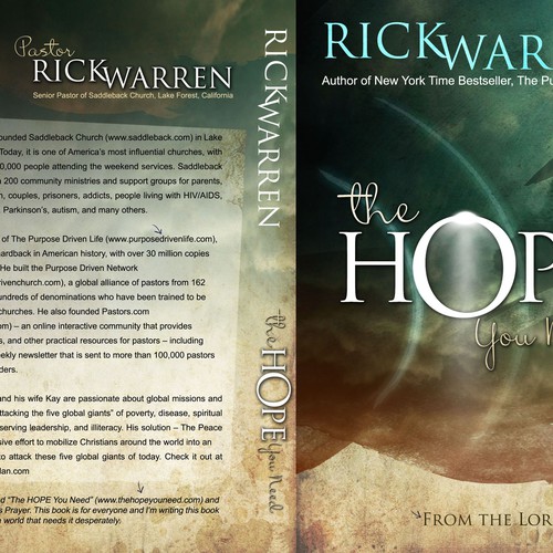 Design Rick Warren's New Book Cover デザイン by Sherman Jackson
