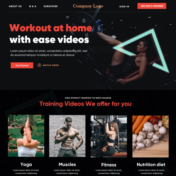 Design by Tinydot titled "Gym"