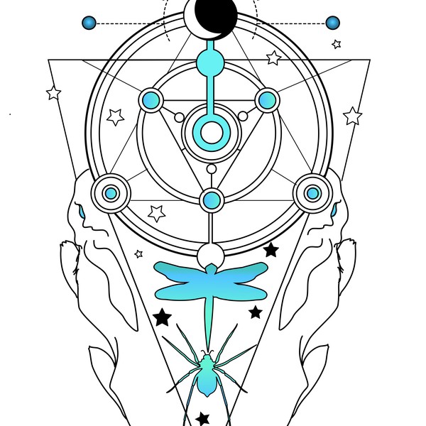 Personal spiritual tattoo design