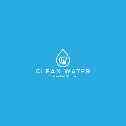 Simple Clean Logo for Water Filtration Company Design by m210297