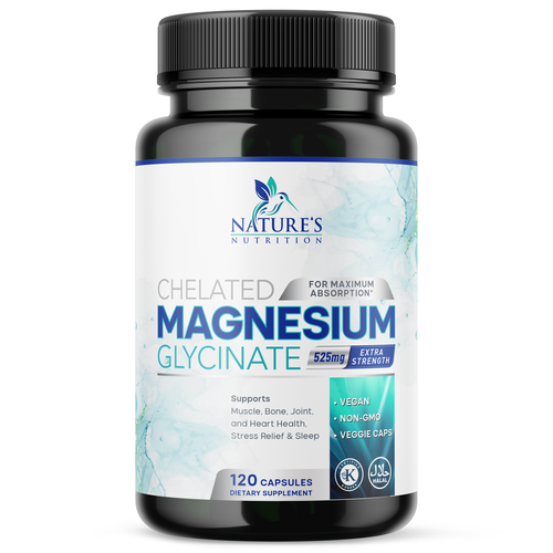 Natural Magnesium Glycinate Design needed for Nature's Nutrition Design by Encephalon™