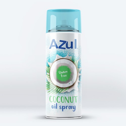 Create Product Extension for Azul Coconut Product - Azul Coconut Oil Spray Design von _fra_