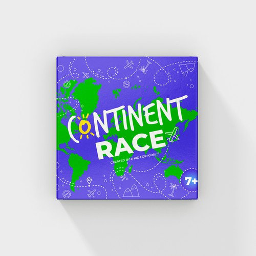 Continent Race - Kids Game -  Learn about the World! Ontwerp door Kate Design ❤️