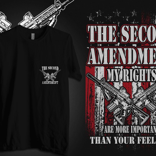 American flag gun themed tshirt Tshirt contest