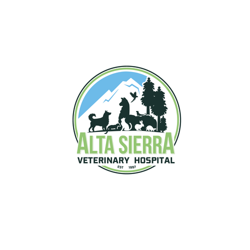 Mountain town veterinarian needs a new look! Design by ©ZHIO™️ ☑️