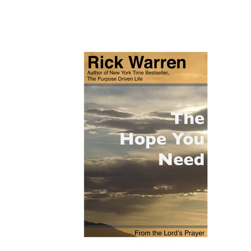 Design Rick Warren's New Book Cover Design por Silran666