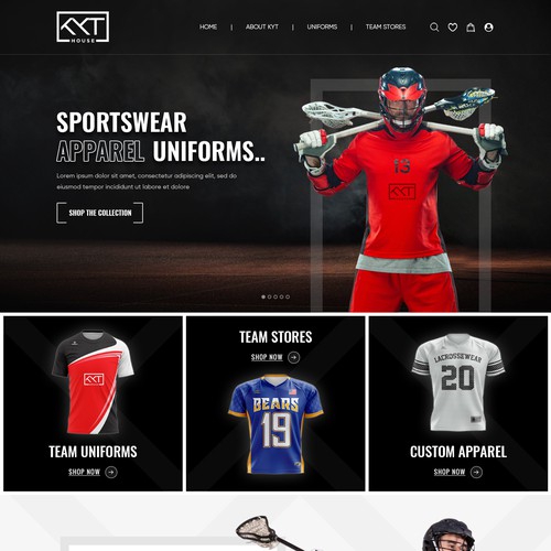 KYT House - Apparel Co Website Design Design by Webenix Solutions