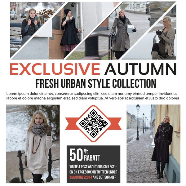 Poster for a fashion site