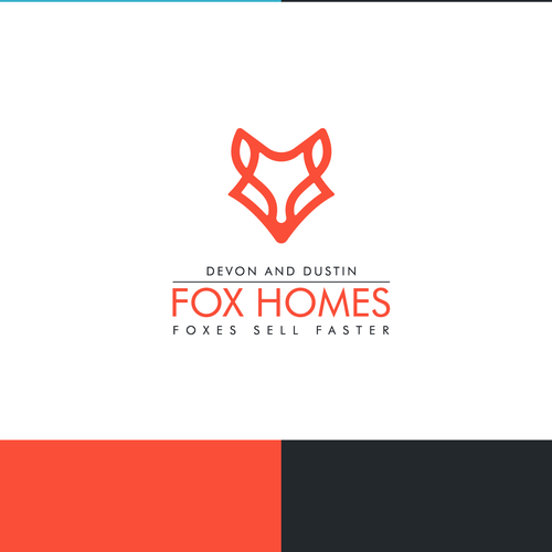 Design Sleek, Elegant, & Fun Fox Logo and Brand Kit for Husband Wife Real Estate Team Design by arasiart