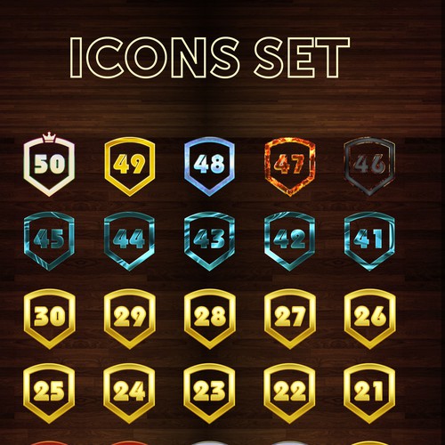 Level icons
