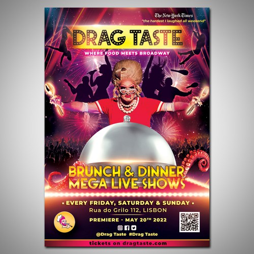 Mega live show - poster for drag taste experience! | Poster