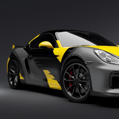 Porsche gt4 race car | Car, truck or van wrap contest | 99designs