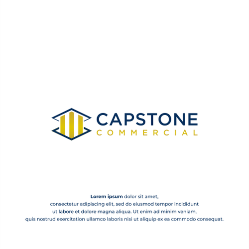 Simple, clean, professional commercial real estate logo Design by Eshaal ®