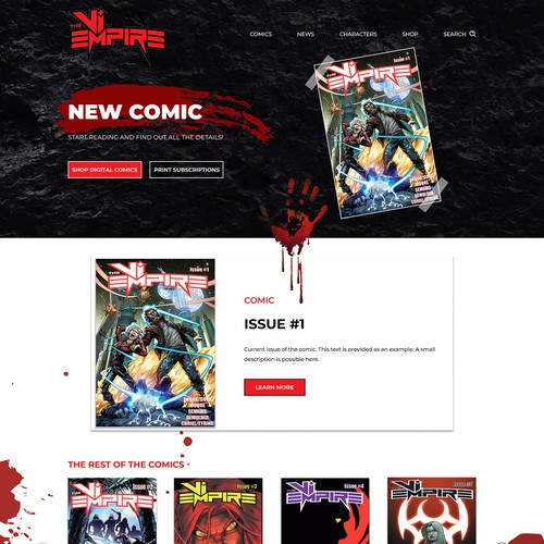 Comic Book Website Design by Alina_rali