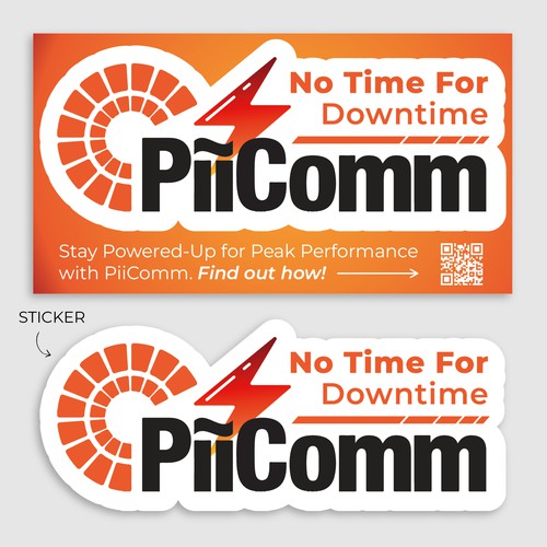 Sticker design for upcoming trade show Design by marcela97