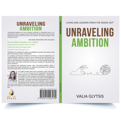 Create a cover for a book about leadership and unraveling your ambition! Design by AS Cover Arts