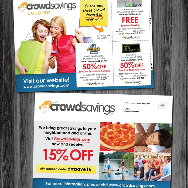 CrowdSavings.com needs a new postcard or flyer