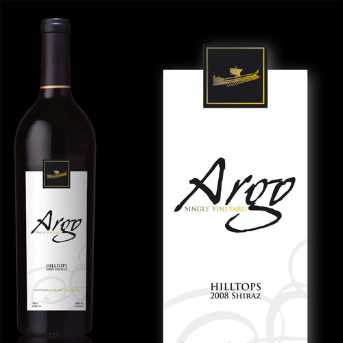 Sophisticated new wine label for premium brand Réalisé par dgandolfo