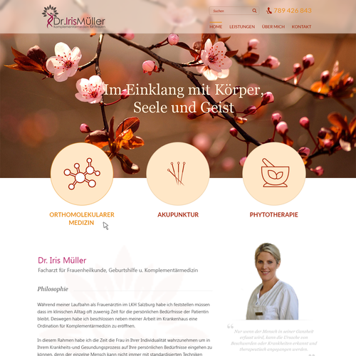 Web page design contest entry by Pint