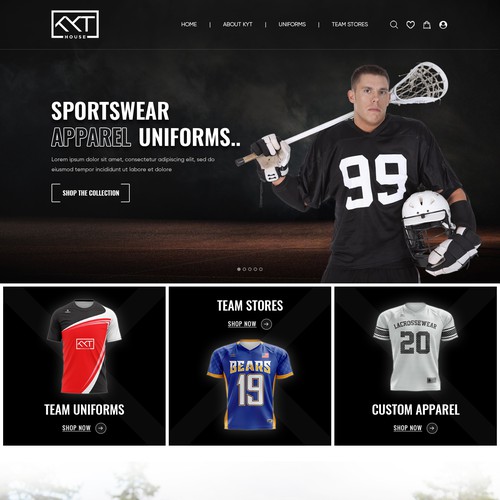 KYT House - Apparel Co Website Design Design by Webenix Solutions