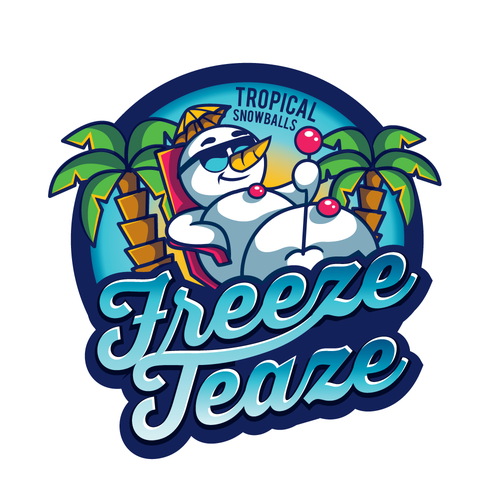 "Freeze Teaze Tropical Snowballs" Design by 3AM3I