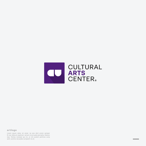 The lead logo for an innovative (collegiate) performing arts center in Maryland. Design by artilogo.co