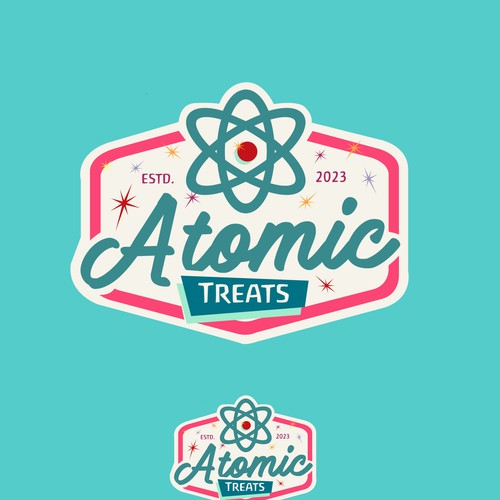 Design a logo and brand for a 50s theme freeze dried candy/dog treat business Design by Fortuna Design