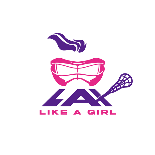 A classic yet fun logo for the fearless, confident, sporty, fun female lacrosse player Design by ies