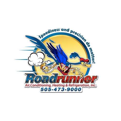 logo for Roadrunner Air Conditioning, Heating & Refrigeration, Inc. Design by X-version