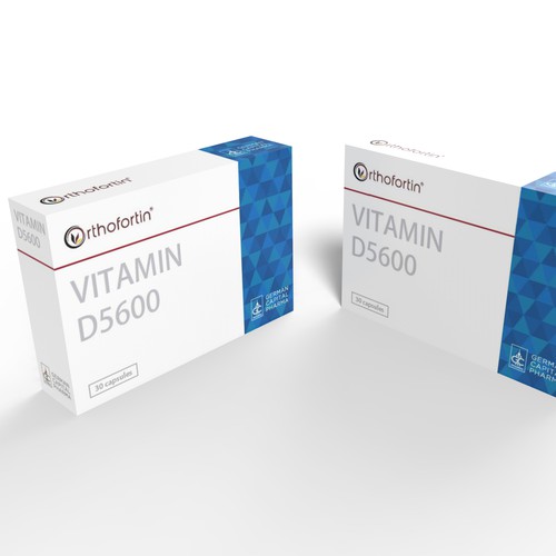 Box for Nutritional Supplement with Vitamin D Design por MZ.Studio