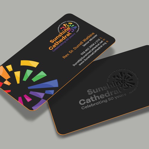 Business Card for Growing Progressing LGBTQ Church Design by a r t  ^ s t a r