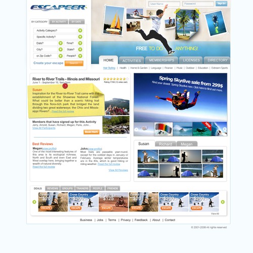 Design di ESCAPEER.COM <--  ;)  --> {a FaceySpacey Web 2.0 Design Contest} di razvan