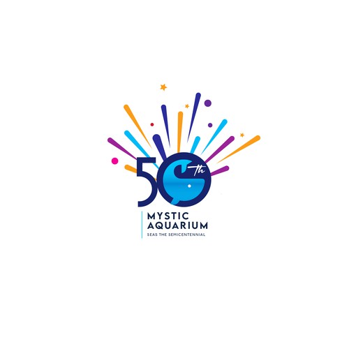 Mystic Aquarium Needs Special logo for 50th Year Anniversary Design by Passionately Curious