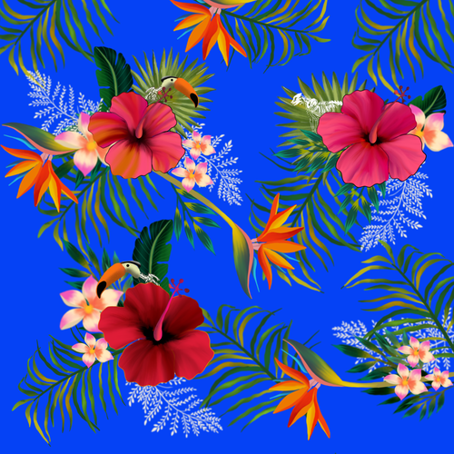 Tropical Fabric Print - Textile Designers & Illustrators Los Angeles fashion brand needs your designs Design by ash00 Designs