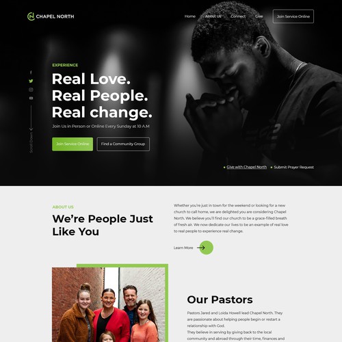 Designs | Vibrant church website design for people who are tired of ...