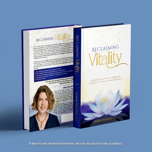 Cover for a spiritual healing book that helps combat fatigue and burnout Design by Creative_Crafter