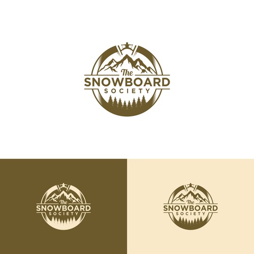 Logo pour une École snowboard courchevel Design by CliffKer