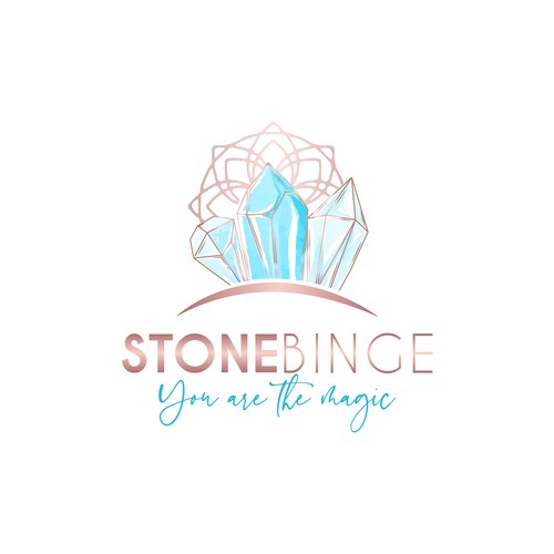 Crystal Shop logo 🔮💎🌙✨ - guaranteed prize! Design by Grapehic