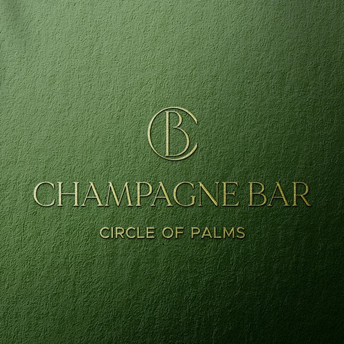 Luxury and modern Champagne Bar logo Design by pxnstudio°