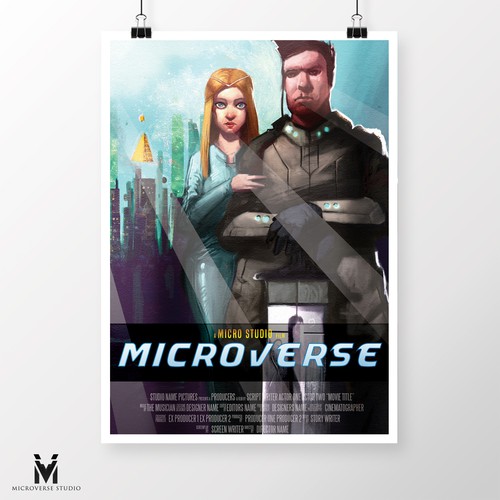 Create your own ‘80s-inspired movie poster! Diseño de MicroVerse