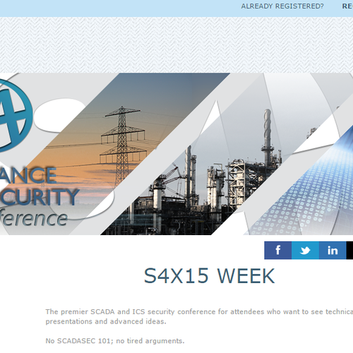 S4x15 Conference Banner (SCADA Cyber Security, Lot's of Press Will Be There) Design by Blacknamu