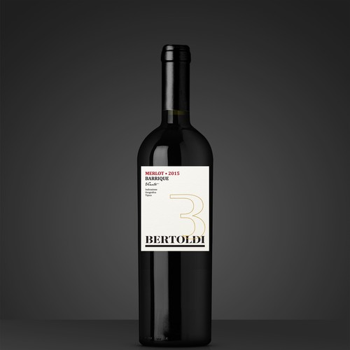 Create a Wine label for a Merlot Barrique "Bertoldi" from Italy Design by nestorson