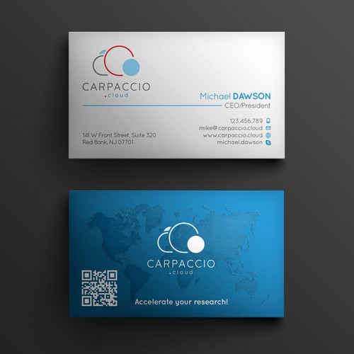 Give more muscle to research with graphic ID for CARPACCIO.cloud Design by kendhie