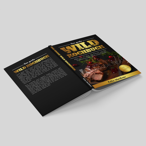 wild meat cookbook cover-ontwerp door Abu Hanifah Studio